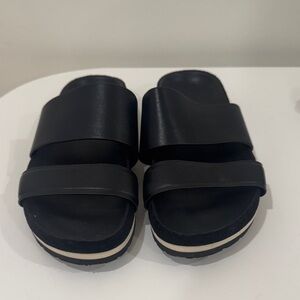 Vince Black Women's Slide Sandals